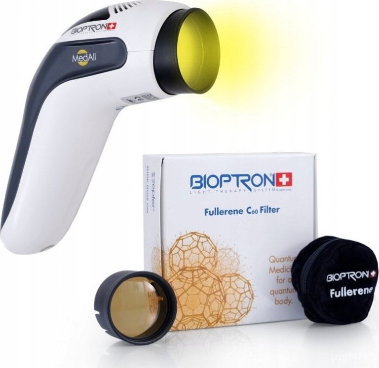 Lampa Bioptron z filtrem Fullerene – wypożyczalnia sprzętu Fortmedica